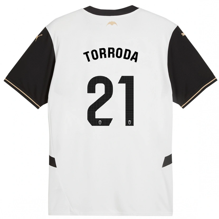 Danxen Mænd Anna Torroda #21 Hvid Sort Hjemmebane Spillertrøjer 2024/25 Trøje T-Shirt