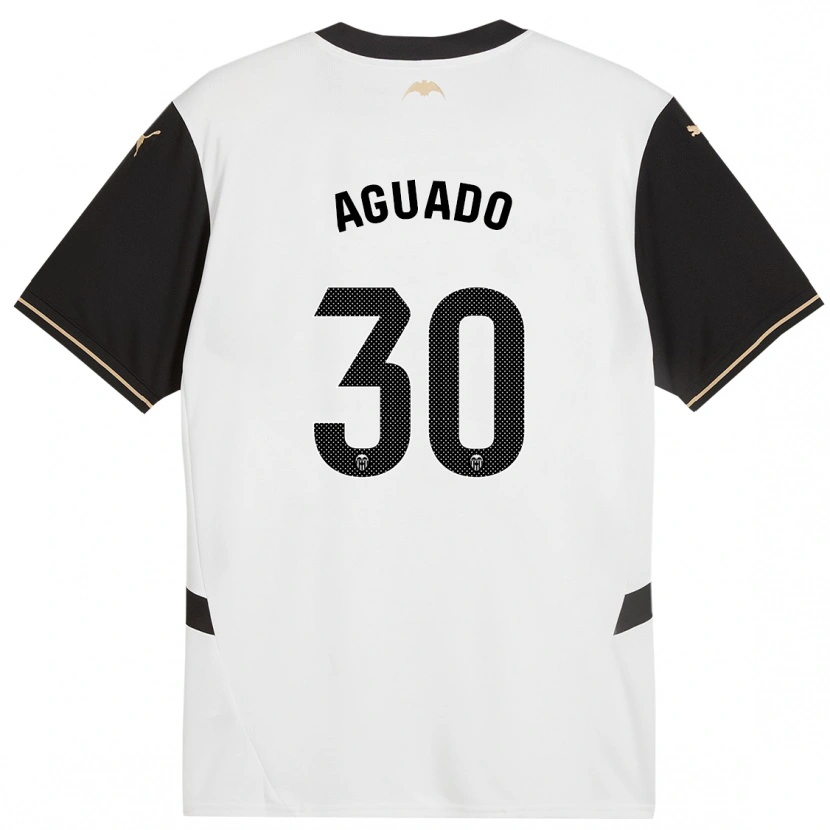 Danxen Mænd Julia Aguado #30 Hvid Sort Hjemmebane Spillertrøjer 2024/25 Trøje T-Shirt