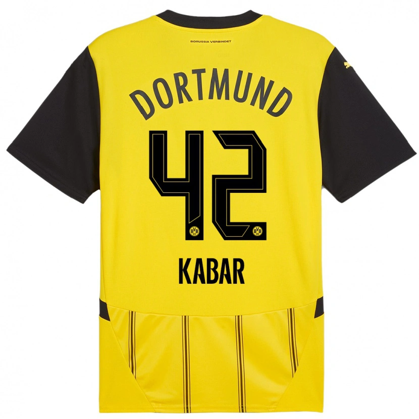 Danxen Mænd Almugera Kabar #42 Gul Sort Hjemmebane Spillertrøjer 2024/25 Trøje T-Shirt