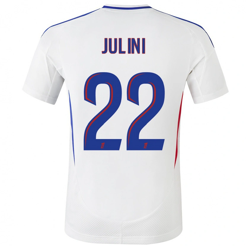 Danxen Mænd Sally Julini #22 Hvid Blå Hjemmebane Spillertrøjer 2024/25 Trøje T-Shirt