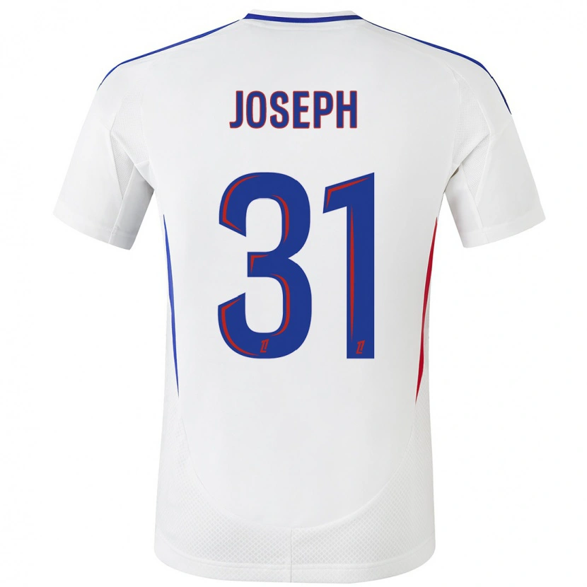 Danxen Mænd Liana Joseph #31 Hvid Blå Hjemmebane Spillertrøjer 2024/25 Trøje T-Shirt