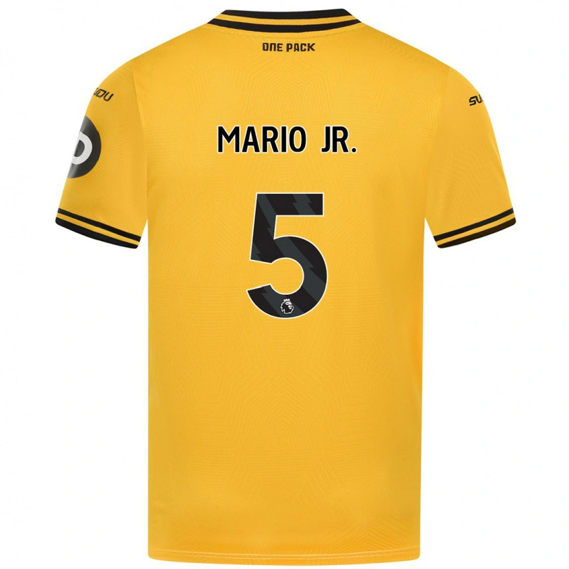 Danxen Mænd Mario Lemina #5 Gul Hjemmebane Spillertrøjer 2024/25 Trøje T-Shirt