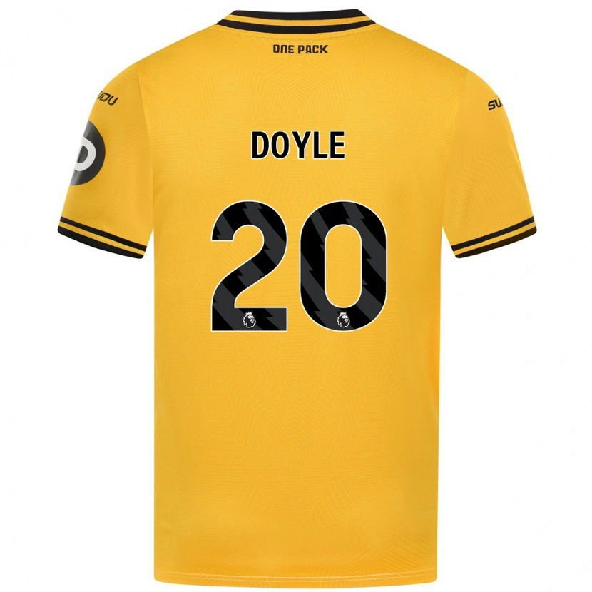 Danxen Mænd Tommy Doyle #20 Gul Hjemmebane Spillertrøjer 2024/25 Trøje T-Shirt