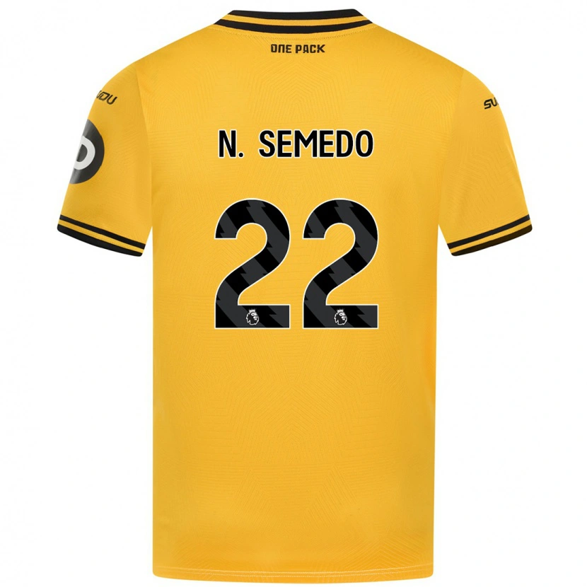 Danxen Mænd Nélson Semedo #22 Gul Hjemmebane Spillertrøjer 2024/25 Trøje T-Shirt