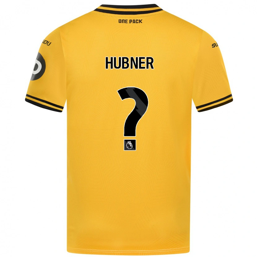 Danxen Mænd Justin Hubner #0 Gul Hjemmebane Spillertrøjer 2024/25 Trøje T-Shirt