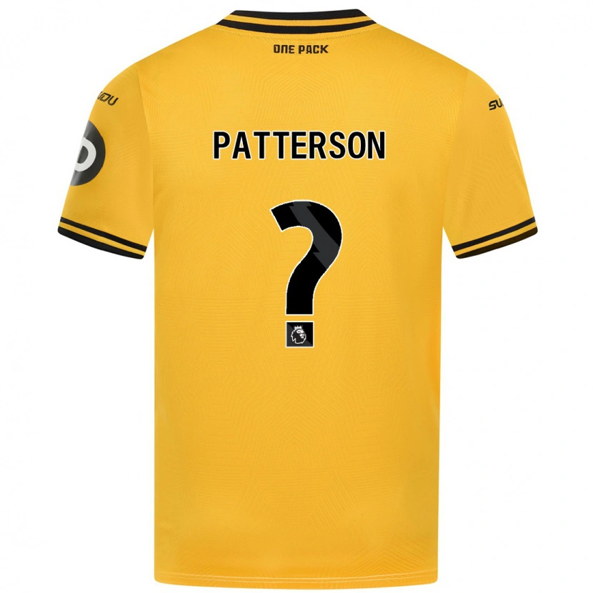 Danxen Mænd Lennon Patterson #0 Gul Hjemmebane Spillertrøjer 2024/25 Trøje T-Shirt