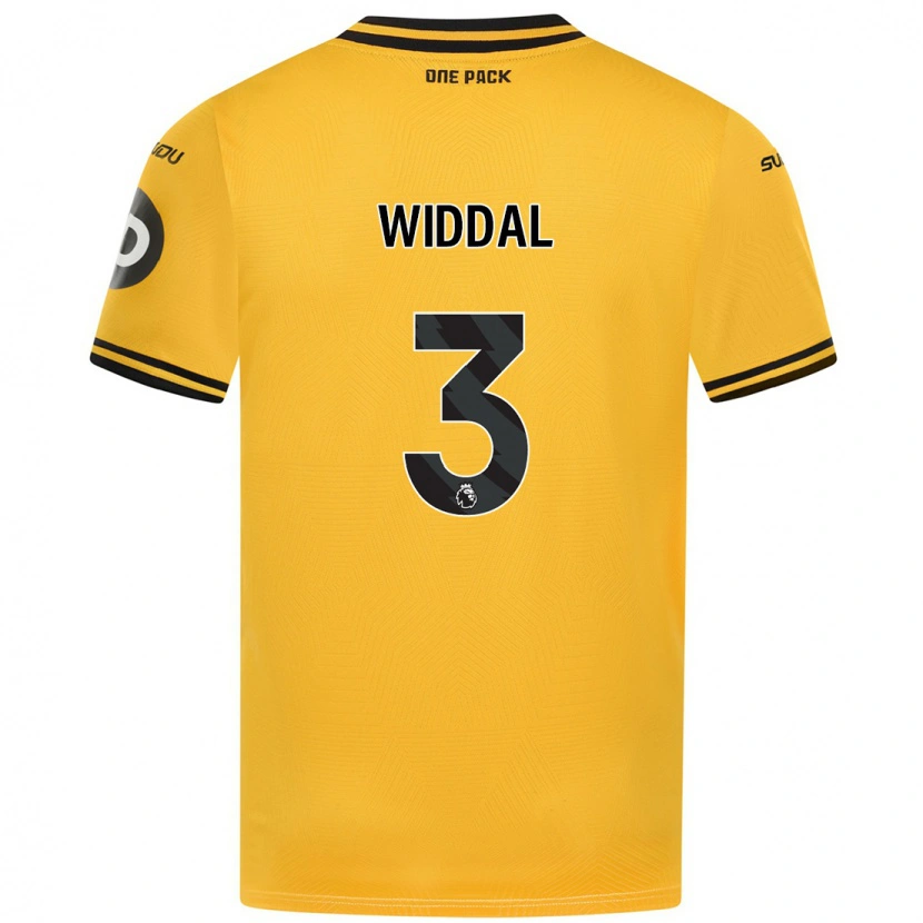 Danxen Mænd Natalie Widdal #3 Gul Hjemmebane Spillertrøjer 2024/25 Trøje T-Shirt