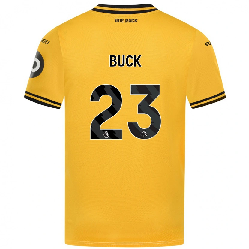 Danxen Mænd Alex Buck #23 Gul Hjemmebane Spillertrøjer 2024/25 Trøje T-Shirt