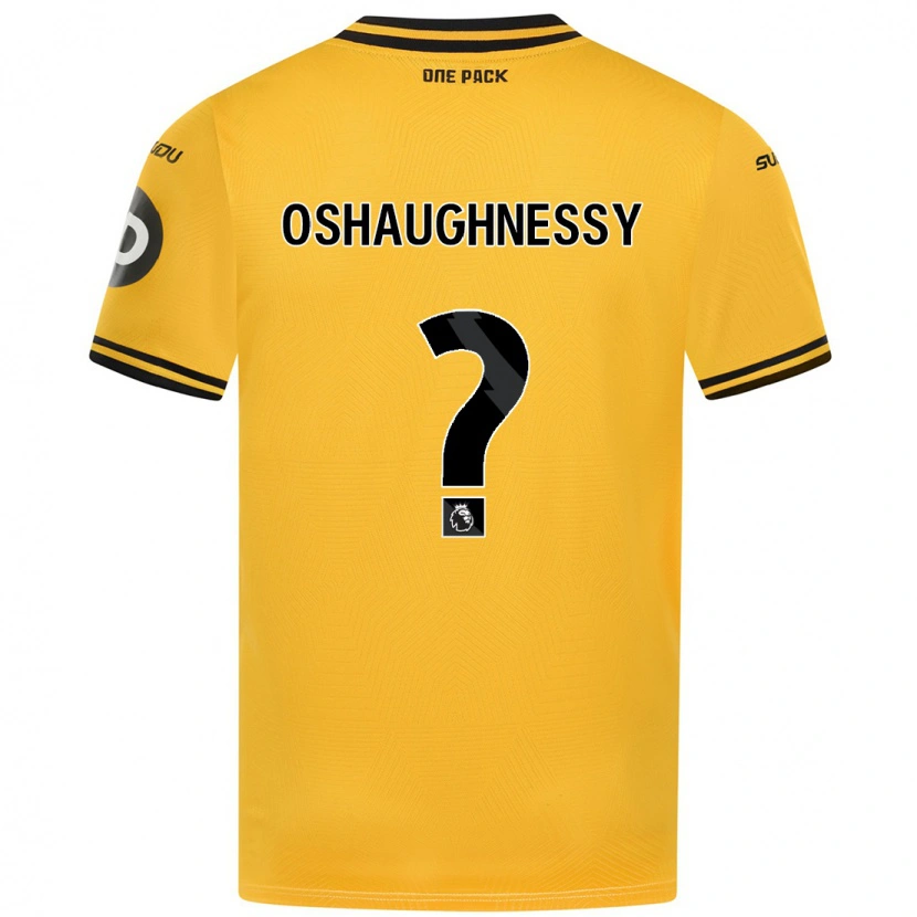 Danxen Mænd Joe Oshaughnessy #0 Gul Hjemmebane Spillertrøjer 2024/25 Trøje T-Shirt