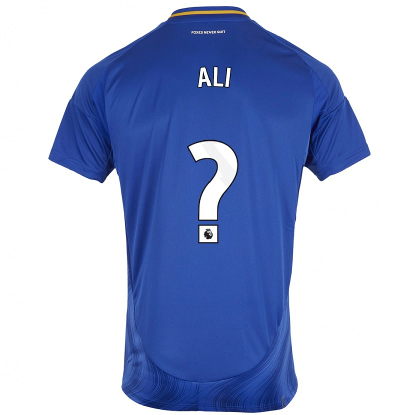 Danxen Mænd Mirsad Ali #0 Blå Hvid Hjemmebane Spillertrøjer 2024/25 Trøje T-Shirt