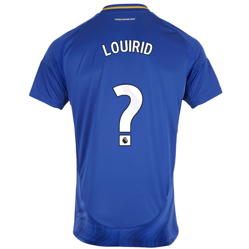 Danxen Mænd Chey Louirid #0 Blå Hvid Hjemmebane Spillertrøjer 2024/25 Trøje T-Shirt