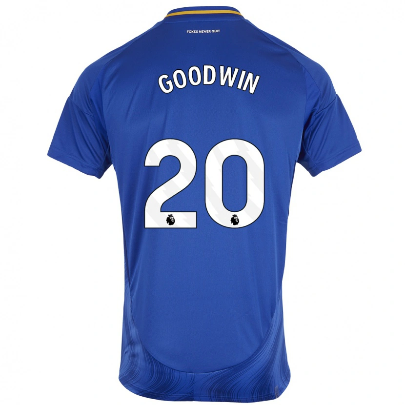 Danxen Mænd Missy Goodwin #20 Blå Hvid Hjemmebane Spillertrøjer 2024/25 Trøje T-Shirt