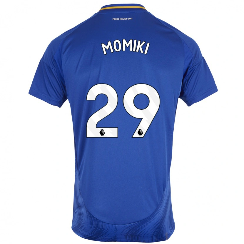 Danxen Mænd Yuka Momiki #29 Blå Hvid Hjemmebane Spillertrøjer 2024/25 Trøje T-Shirt
