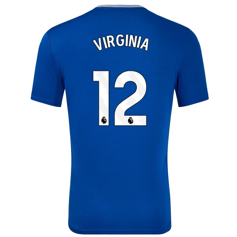 Danxen Mænd João Virgínia #12 Blå Med Hjemmebane Spillertrøjer 2024/25 Trøje T-Shirt