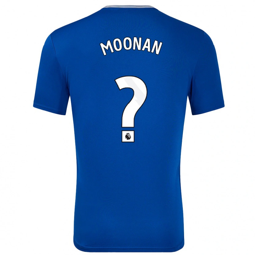 Danxen Mænd Bradley Moonan #0 Blå Med Hjemmebane Spillertrøjer 2024/25 Trøje T-Shirt