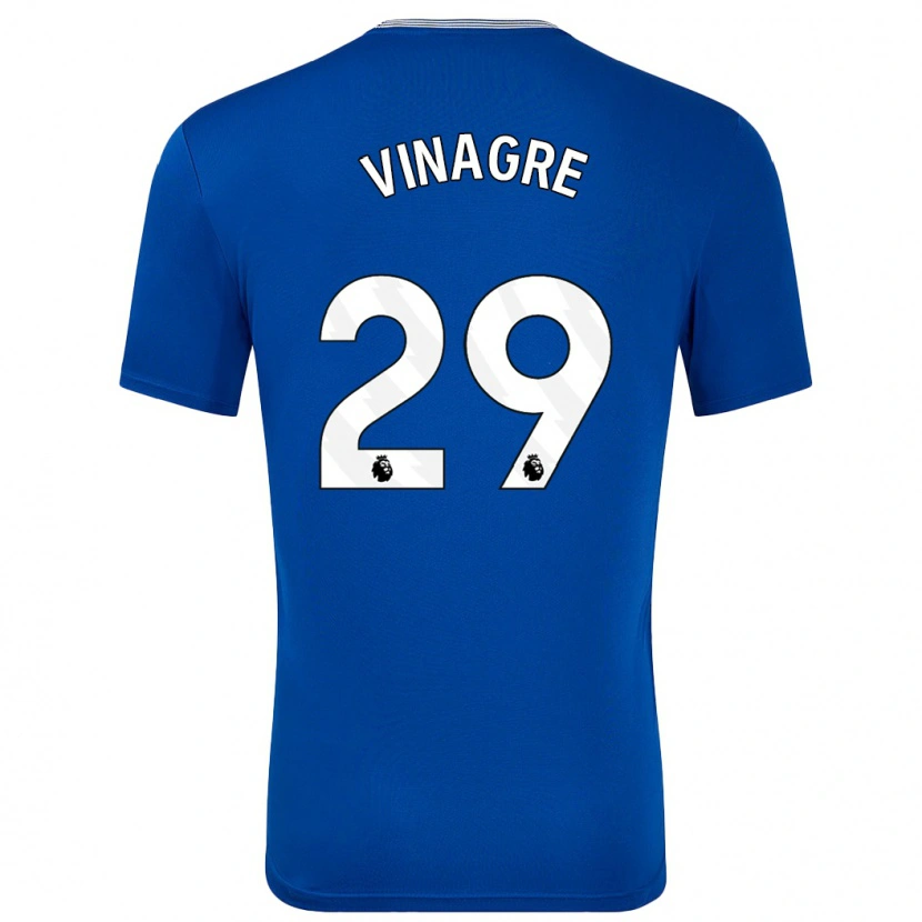 Danxen Mænd Ruben Vinagre #29 Blå Med Hjemmebane Spillertrøjer 2024/25 Trøje T-Shirt