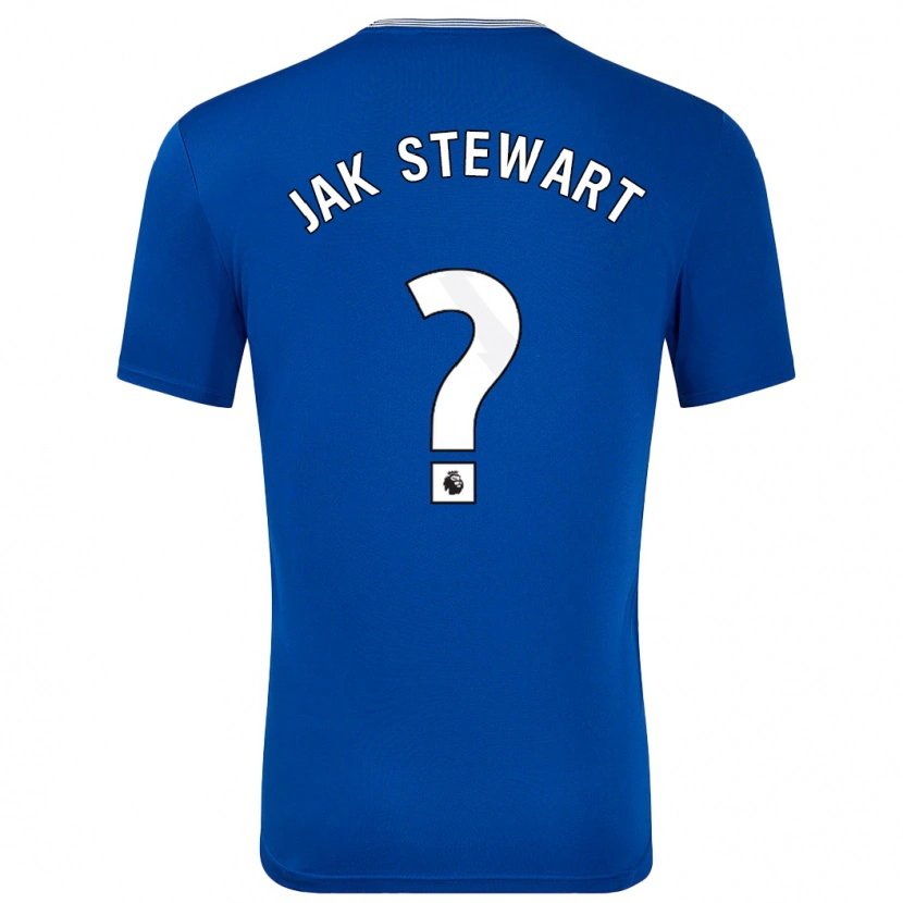 Danxen Mænd Jak Stewart #0 Blå Med Hjemmebane Spillertrøjer 2024/25 Trøje T-Shirt