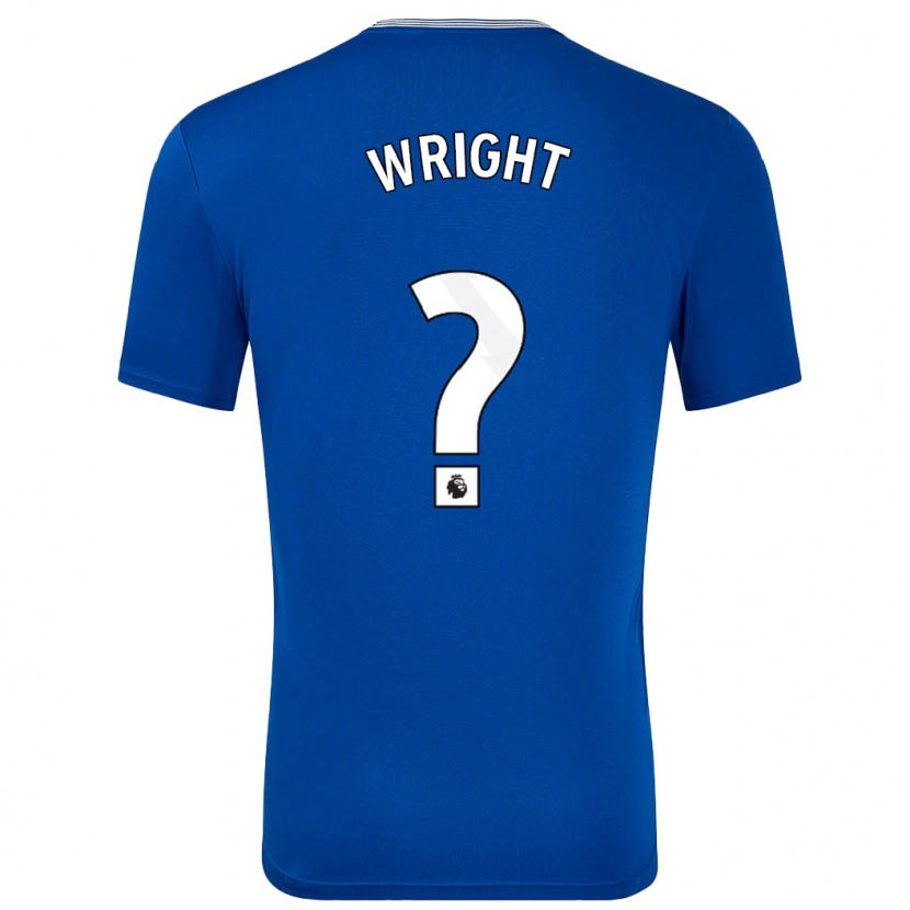 Danxen Mænd Harry Wright #0 Blå Med Hjemmebane Spillertrøjer 2024/25 Trøje T-Shirt