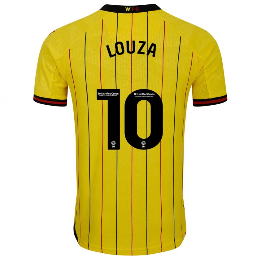 Danxen Mænd Imrân Louza #10 Gul Sort Hjemmebane Spillertrøjer 2024/25 Trøje T-Shirt