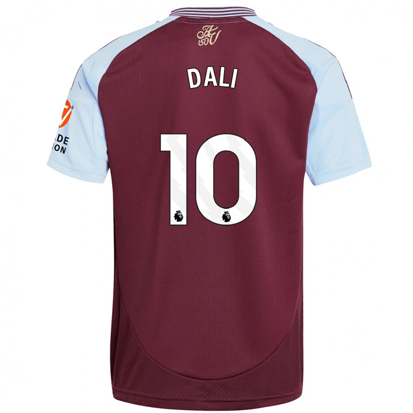 Danxen Mænd Kenza Dali #10 Burgund Himmelblå Hjemmebane Spillertrøjer 2024/25 Trøje T-Shirt