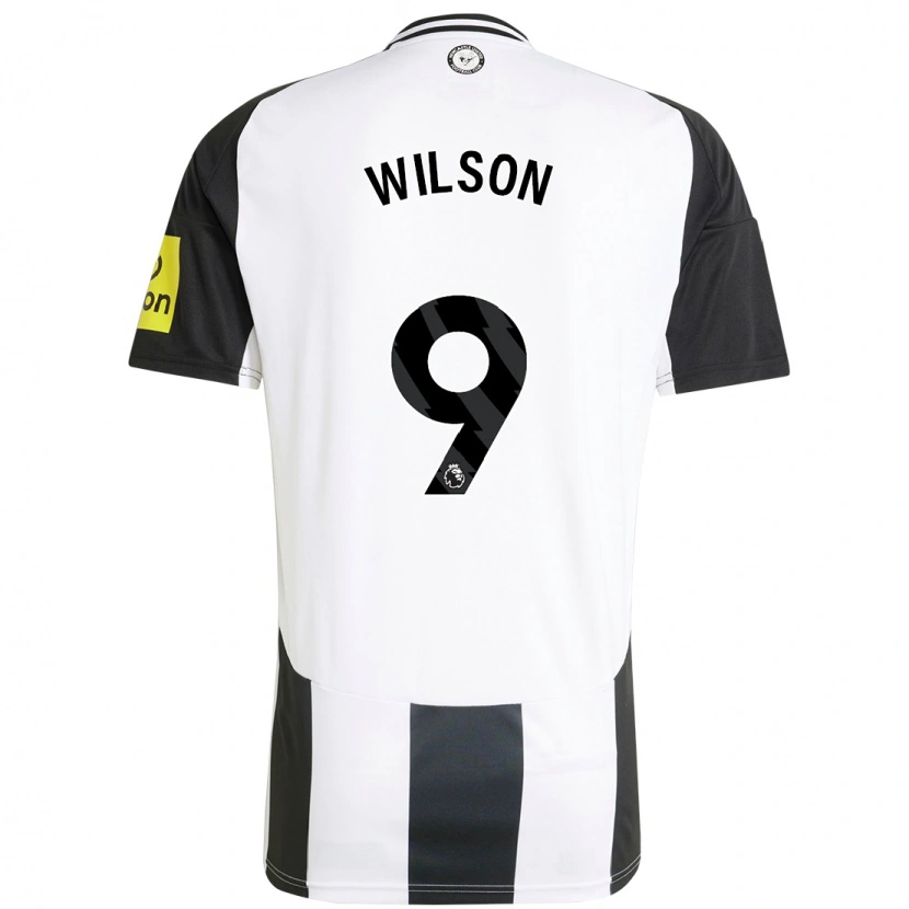 Danxen Mænd Callum Wilson #9 Hvid Sort Hjemmebane Spillertrøjer 2024/25 Trøje T-Shirt