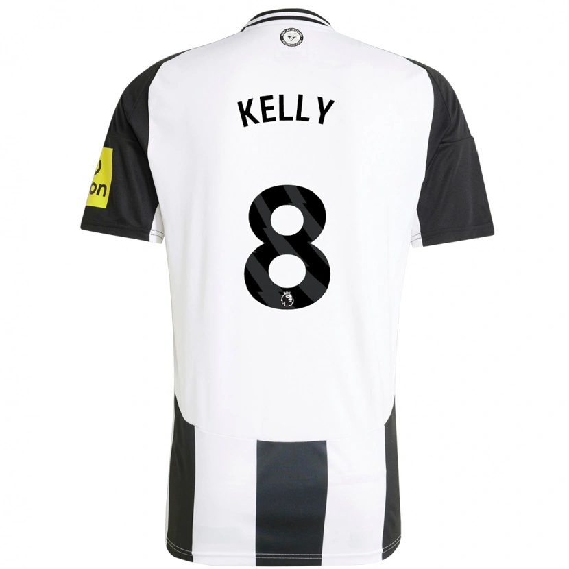 Danxen Mænd Emma Kelly #8 Hvid Sort Hjemmebane Spillertrøjer 2024/25 Trøje T-Shirt