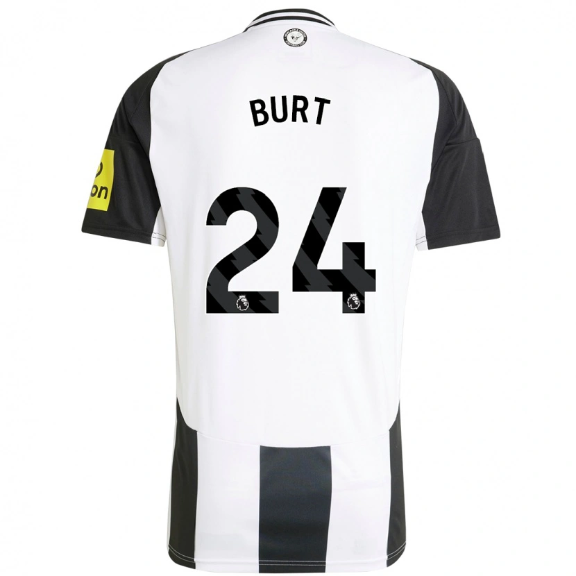 Danxen Mænd Daisy Burt #24 Hvid Sort Hjemmebane Spillertrøjer 2024/25 Trøje T-Shirt