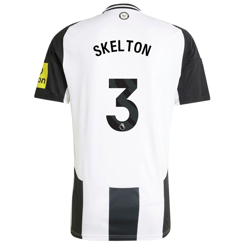Danxen Mænd Keira Skelton #3 Hvid Sort Hjemmebane Spillertrøjer 2024/25 Trøje T-Shirt