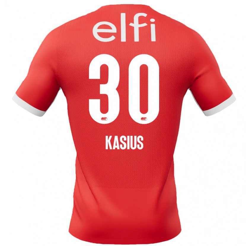 Danxen Mænd Denso Kasius #30 Rød Hvid Hjemmebane Spillertrøjer 2024/25 Trøje T-Shirt
