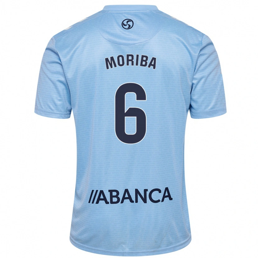 Danxen Mænd Ilaix Moriba #6 Himmelblå Hjemmebane Spillertrøjer 2024/25 Trøje T-Shirt