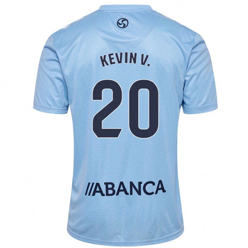 Danxen Mænd Kevin Vázquez #20 Himmelblå Hjemmebane Spillertrøjer 2024/25 Trøje T-Shirt