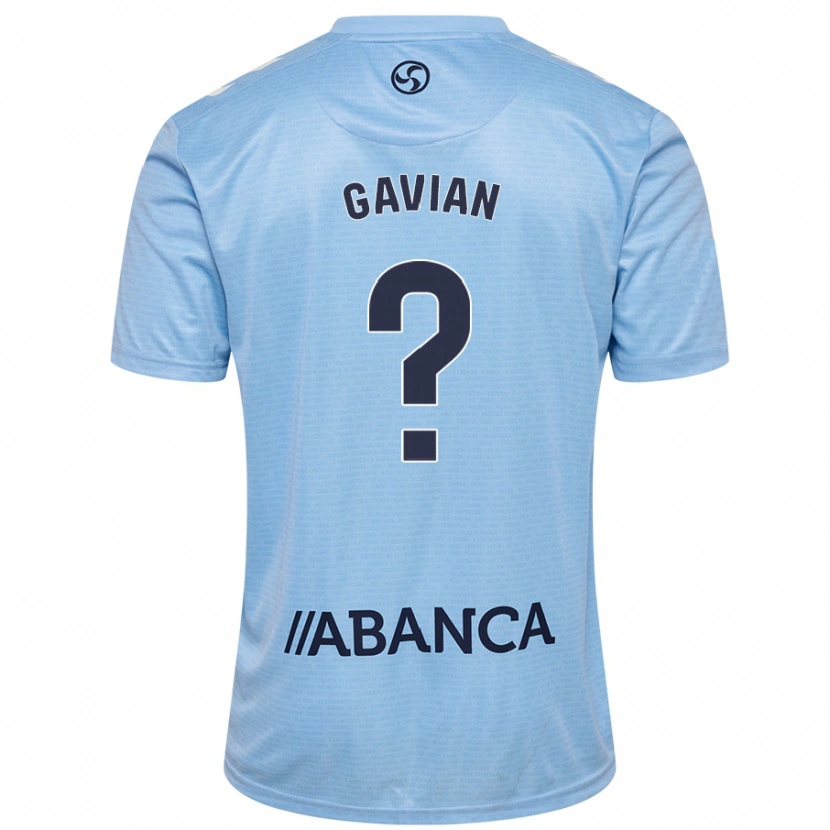 Danxen Mænd Pablo Gavian #0 Himmelblå Hjemmebane Spillertrøjer 2024/25 Trøje T-Shirt