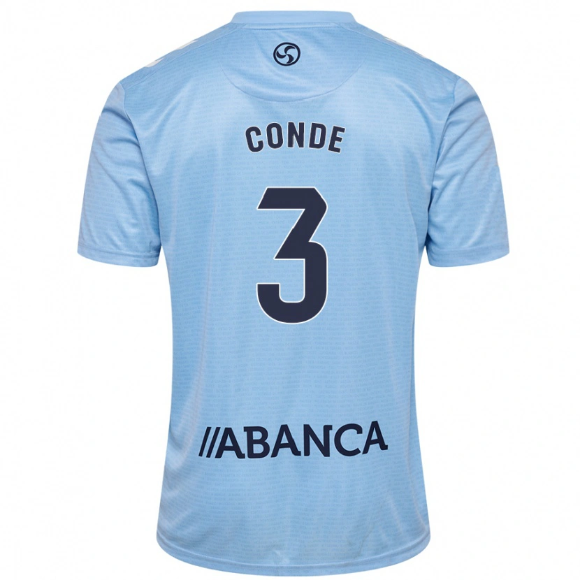 Danxen Mænd Tincho Conde #3 Himmelblå Hjemmebane Spillertrøjer 2024/25 Trøje T-Shirt