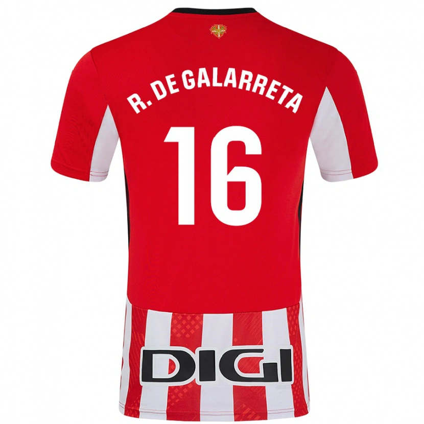 Danxen Mænd Iñigo Ruiz De Galarreta #16 Rød Hvid Hjemmebane Spillertrøjer 2024/25 Trøje T-Shirt