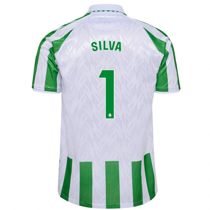 Danxen Mænd Rui Silva #1 Grønne Hvide Striber Hjemmebane Spillertrøjer 2024/25 Trøje T-Shirt