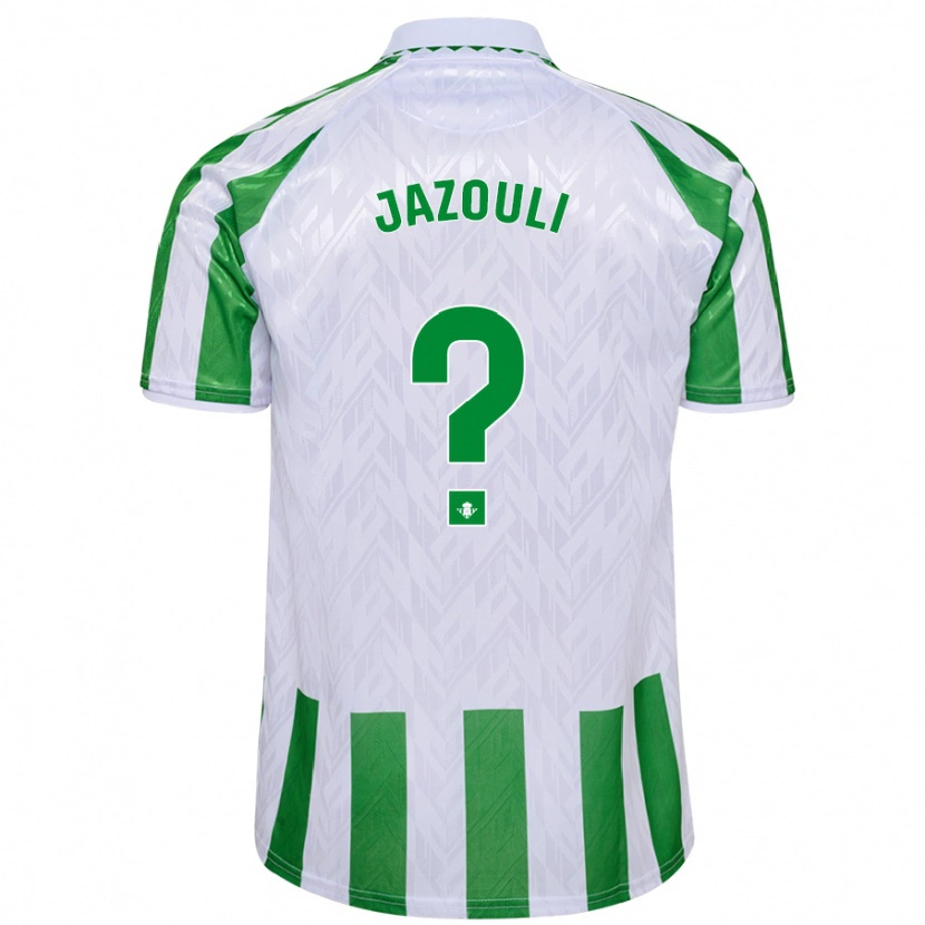 Danxen Mænd Mohamed Jazouli #0 Grønne Hvide Striber Hjemmebane Spillertrøjer 2024/25 Trøje T-Shirt