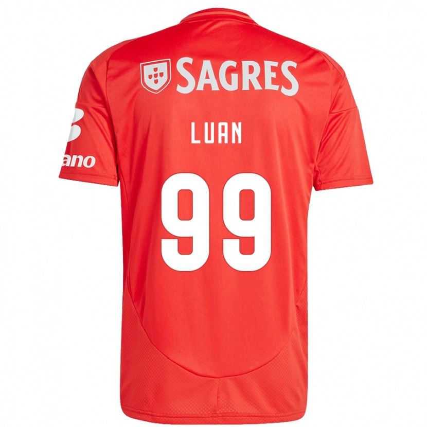 Danxen Mænd Luan #99 Rød Hvid Hjemmebane Spillertrøjer 2024/25 Trøje T-Shirt