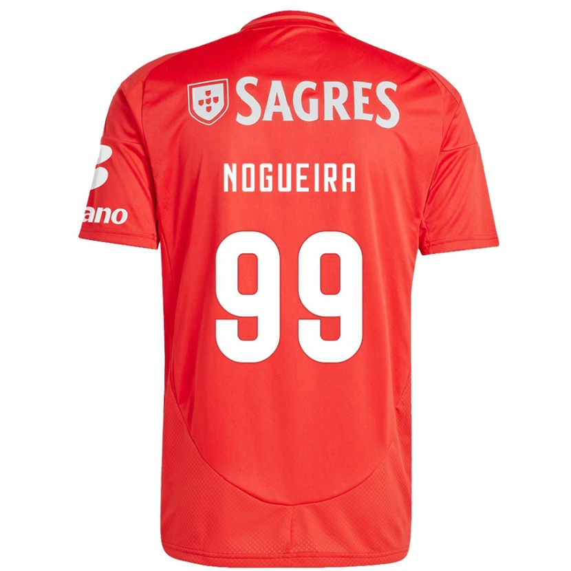 Danxen Mænd Beatriz Nogueira #99 Rød Hvid Hjemmebane Spillertrøjer 2024/25 Trøje T-Shirt