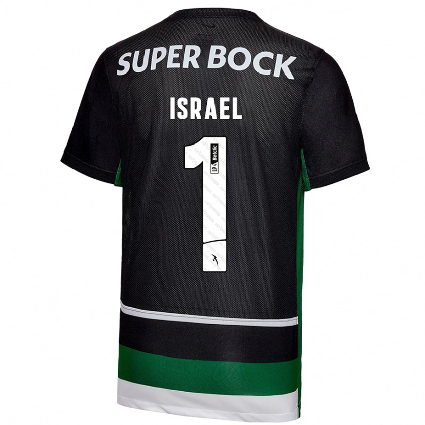 Danxen Mænd Franco Israel #1 Sort Hvid Grøn Hjemmebane Spillertrøjer 2024/25 Trøje T-Shirt
