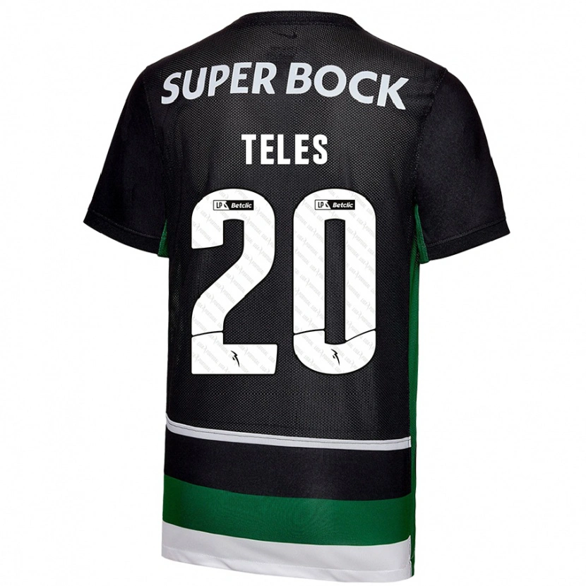 Danxen Mænd Ana Teles #20 Sort Hvid Grøn Hjemmebane Spillertrøjer 2024/25 Trøje T-Shirt