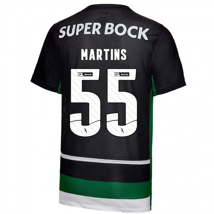 Danxen Mænd Carolina Martins #55 Sort Hvid Grøn Hjemmebane Spillertrøjer 2024/25 Trøje T-Shirt