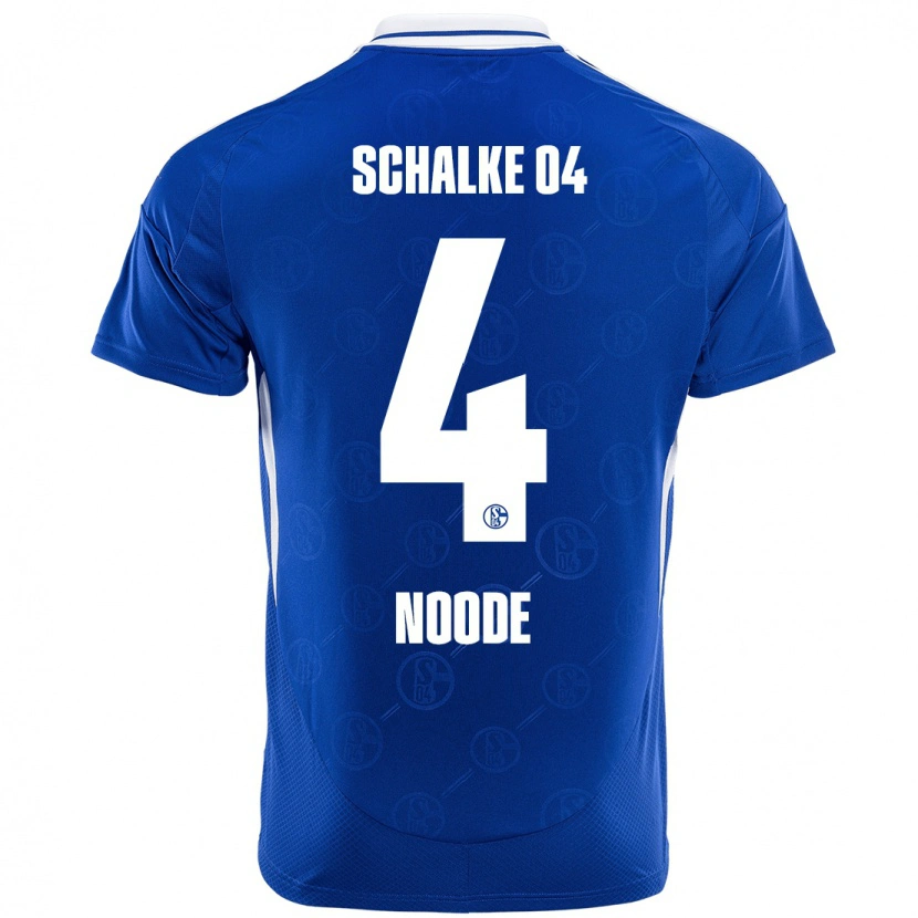 Danxen Mænd Steve Noode #4 Kongeblå Hjemmebane Spillertrøjer 2024/25 Trøje T-Shirt