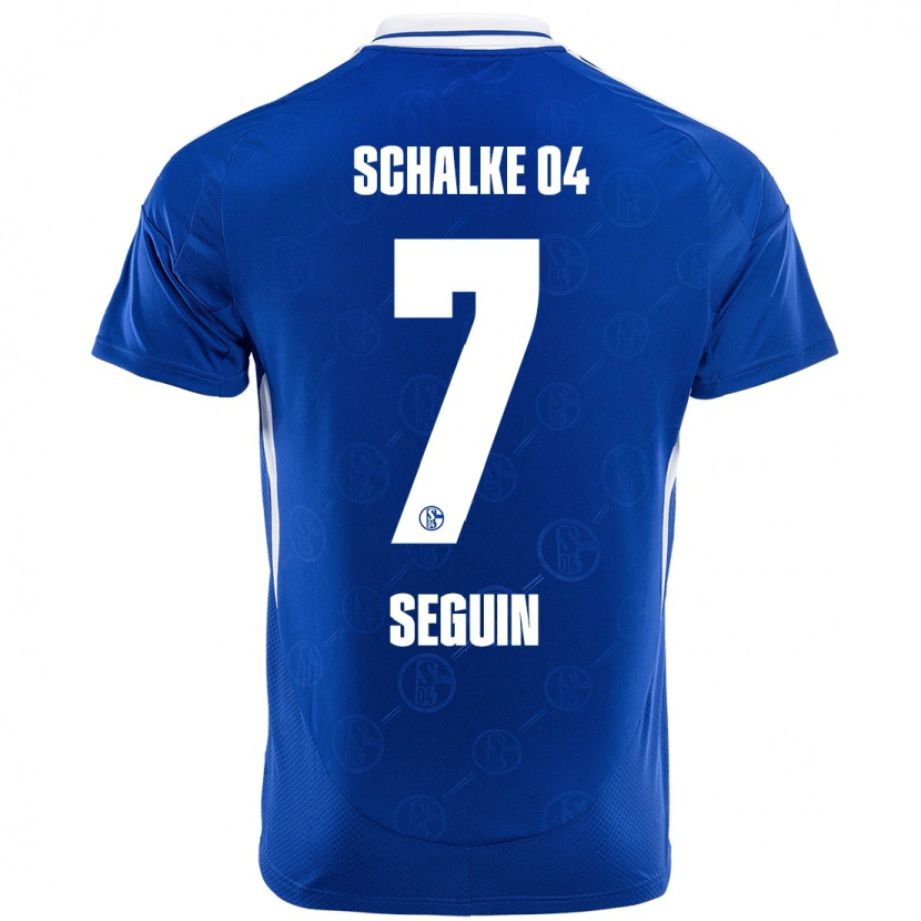 Danxen Mænd Paul Seguin #7 Kongeblå Hjemmebane Spillertrøjer 2024/25 Trøje T-Shirt