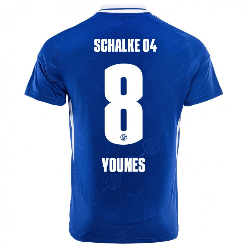 Danxen Mænd Amin Younes #8 Kongeblå Hjemmebane Spillertrøjer 2024/25 Trøje T-Shirt
