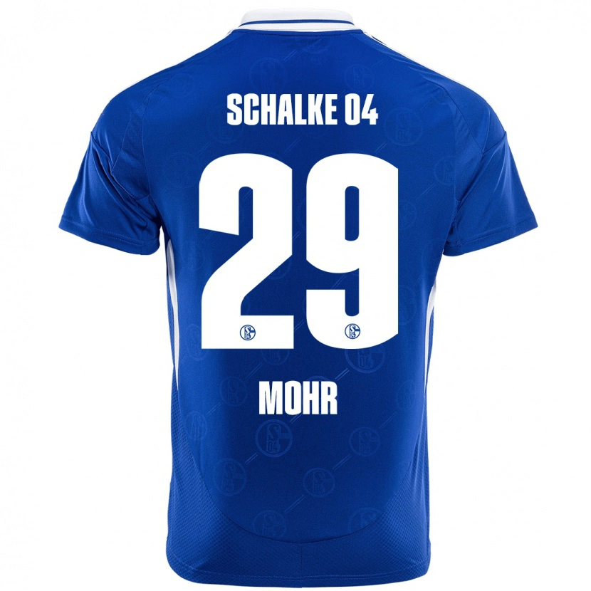 Danxen Mænd Tobias Mohr #29 Kongeblå Hjemmebane Spillertrøjer 2024/25 Trøje T-Shirt