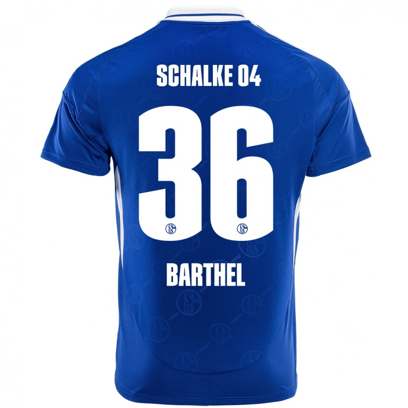 Danxen Mænd Niklas Barthel #36 Kongeblå Hjemmebane Spillertrøjer 2024/25 Trøje T-Shirt