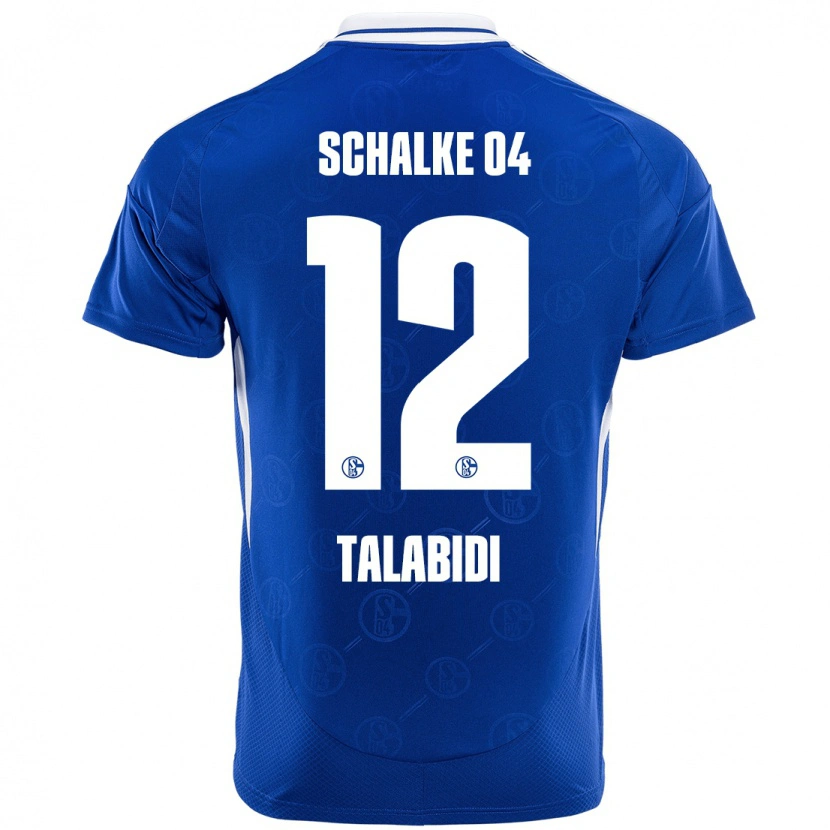 Danxen Mænd Malik Talabidi #12 Kongeblå Hjemmebane Spillertrøjer 2024/25 Trøje T-Shirt