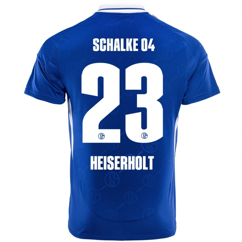 Danxen Mænd Finn Heiserholt #23 Kongeblå Hjemmebane Spillertrøjer 2024/25 Trøje T-Shirt