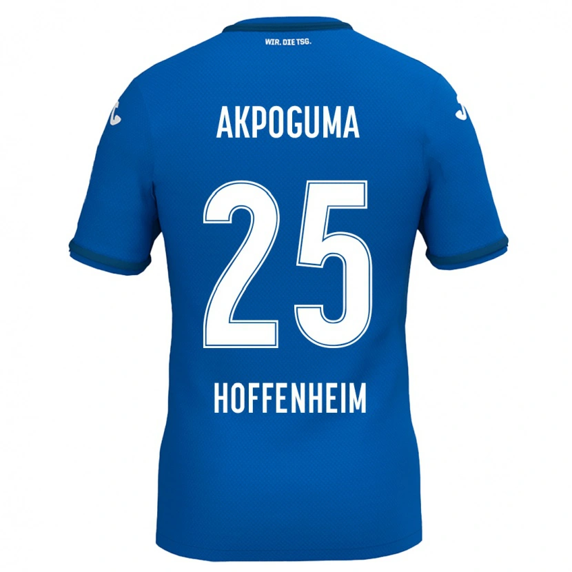 Danxen Mænd Kevin Akpoguma #25 Kongeblå Hjemmebane Spillertrøjer 2024/25 Trøje T-Shirt