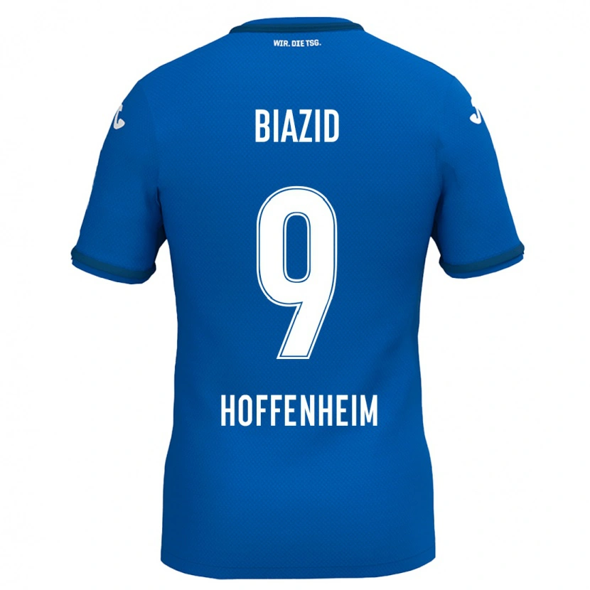 Danxen Mænd Zain Biazid #9 Kongeblå Hjemmebane Spillertrøjer 2024/25 Trøje T-Shirt